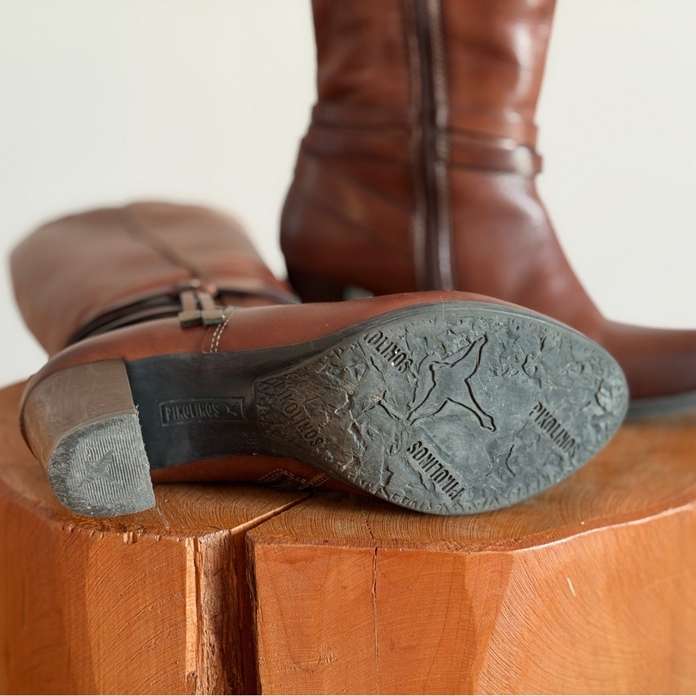 PIKOLINOS Brown Leather Boots - Picture 13 of 14